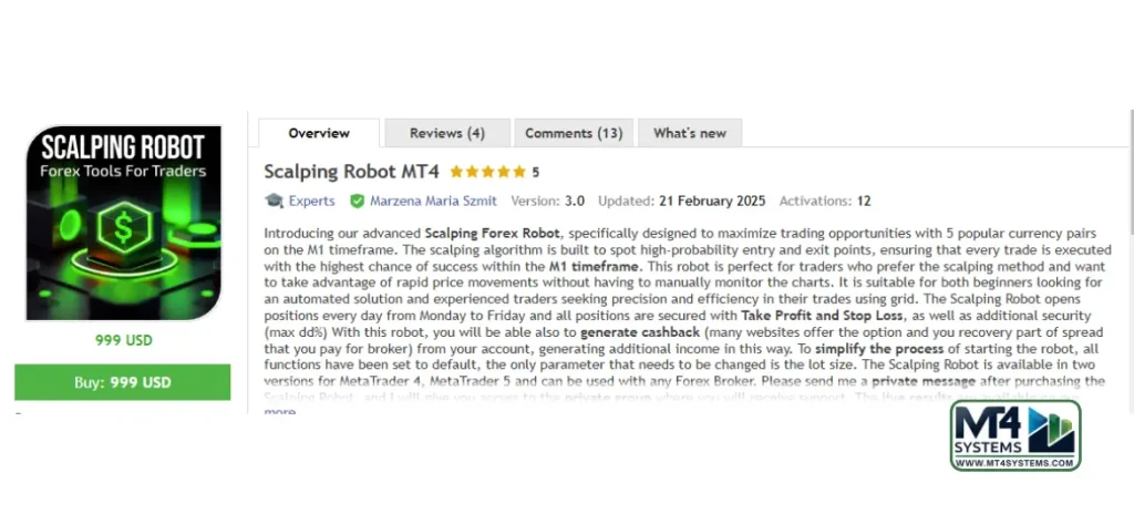 Scalping Robot MT4 Result 2