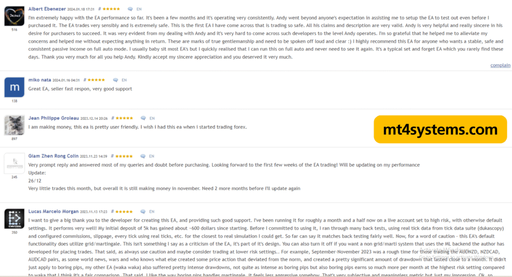 Boring Pips EA MT4 Reviews