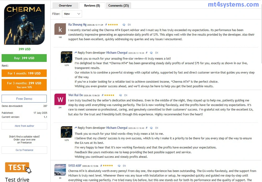 Cherma EA User Reviews